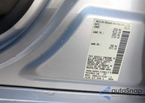 2015 Nissan Altima 2.5 S from USA, damaged, VIN 1N4AL3AP0FC598273